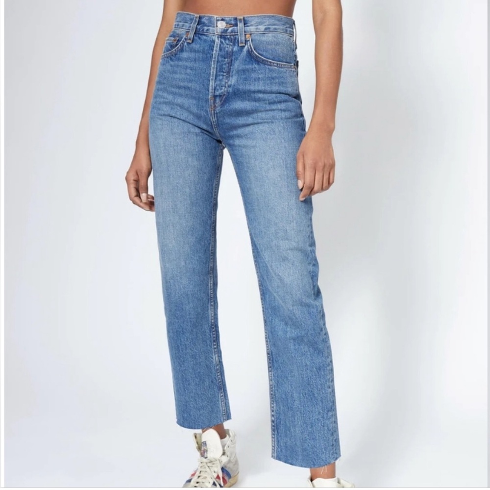 RE/DONE Original High Rise Stovepipe Jeans